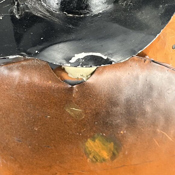 Halloween Decorative Scary Resin & Metal Witch Figurine Folk Art Rustic - Picture 9 of 15